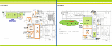 駅前複合ビル IKOZA 開業支援 平面図